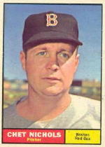1961 Topps Baseball Cards      301     Chet Nichols